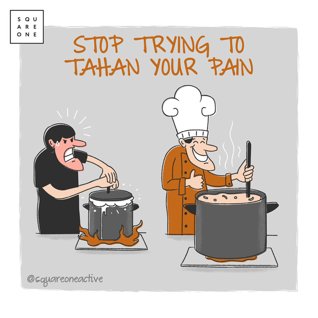 chef cooking high pressure, pain management