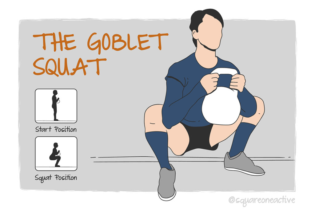 goblet squat, personal training singapore