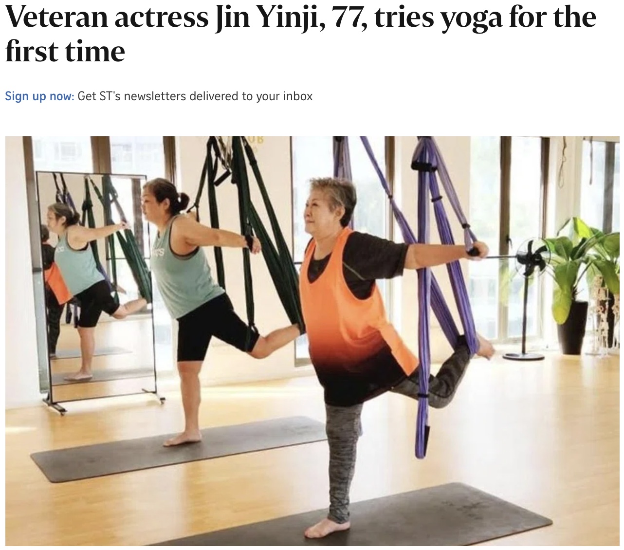 Screenshot - Square One Active Recovery actress jin yinji, gold kimchi founder, trapeze yoga singapore, ⾦银姬